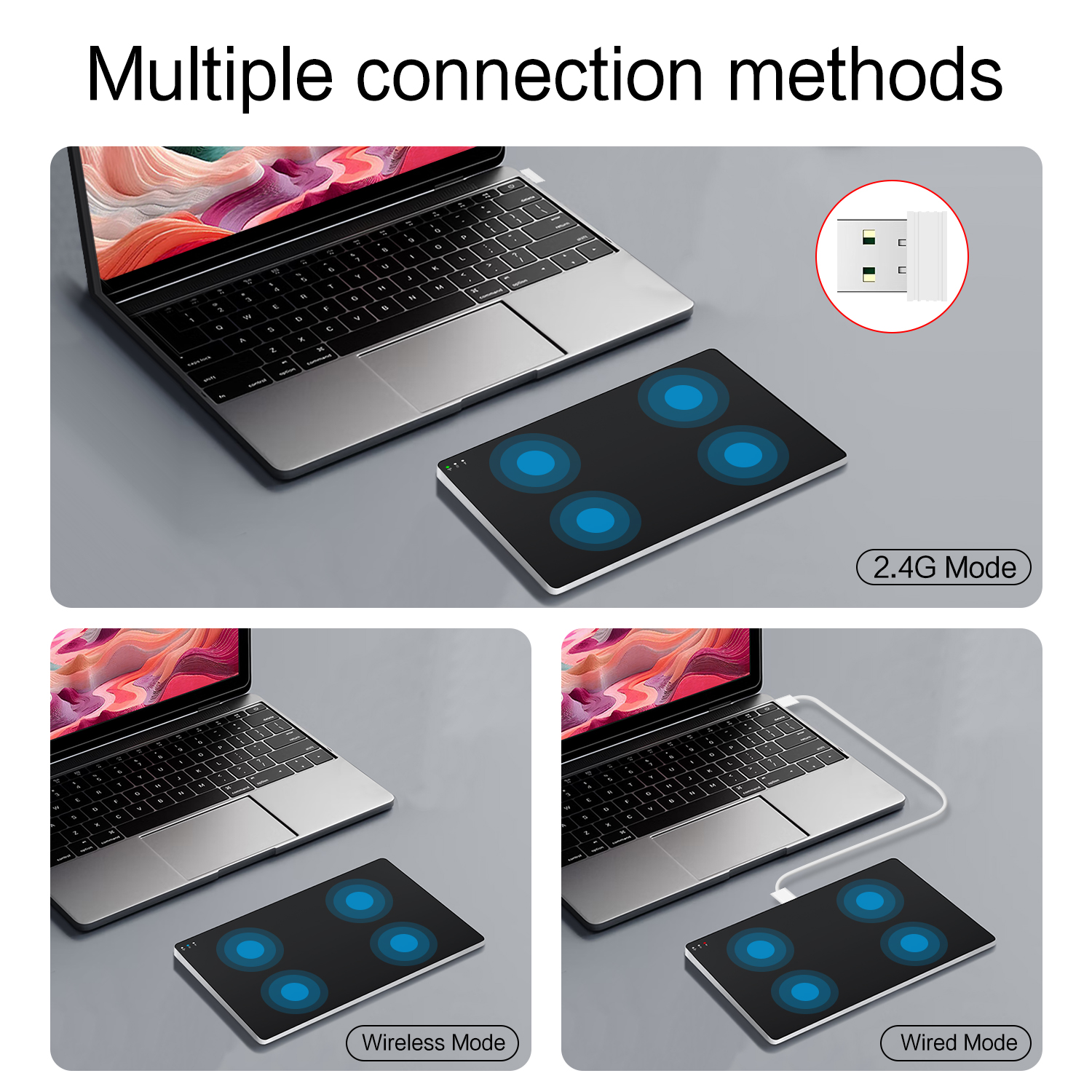Draadloze TrackPad Touchpad 2.4G Multi-Touch TrackPad Muis Type-c Bedraad Trackpad voor iPad OS MacBook Air Pro iMac Magic Trackpad