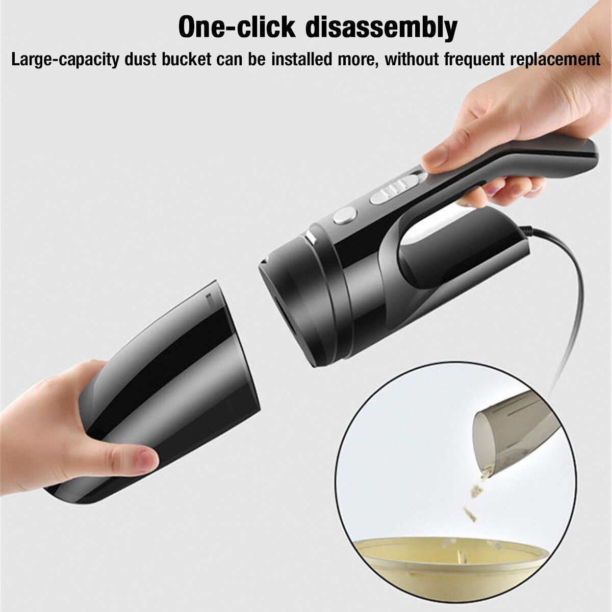 Portable Car Vacuum Cleaner Wireless Handheld Auto Vaccum 8000Pa Suction For Home Desktop Cleaning Mini Vacuum Cleaner
