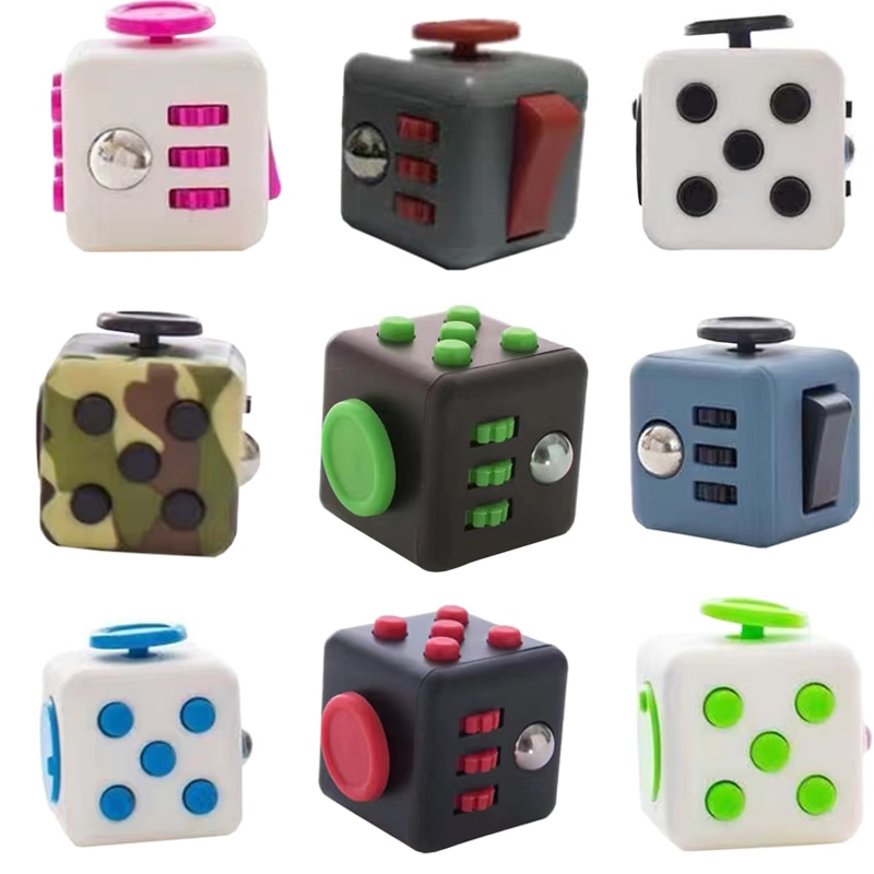 Anxiety Stress Relief Attention Decompression Plastic Focus Fidget Gaming Dice Toy For Children Adult stress reliever toy