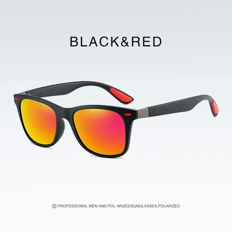 Klassieke vintage outdoor gepolariseerde zonnebril voor dames heren mode vierkante stijl UV400 bescherming rijzonnebril: YELLOW