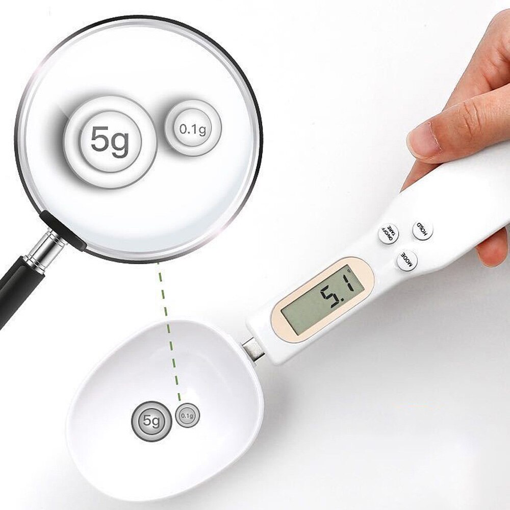 Kitchen Measuring Spoon Scale LCD Display Digital Measuring Electronic Weight Gram Food Scale Precise Cooking Baking Accessories