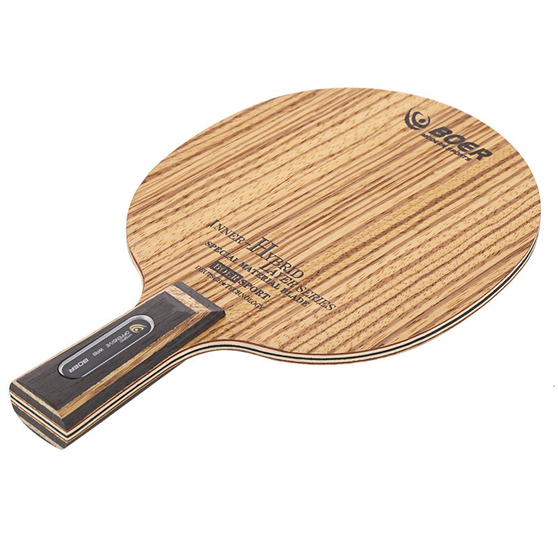 BOER Zebra Tafeltennis Bat Bodemplaat Echt Tafeltennis Blade (5 hout + 2 carbon) ping Pong Racket Base Raquete Snelle