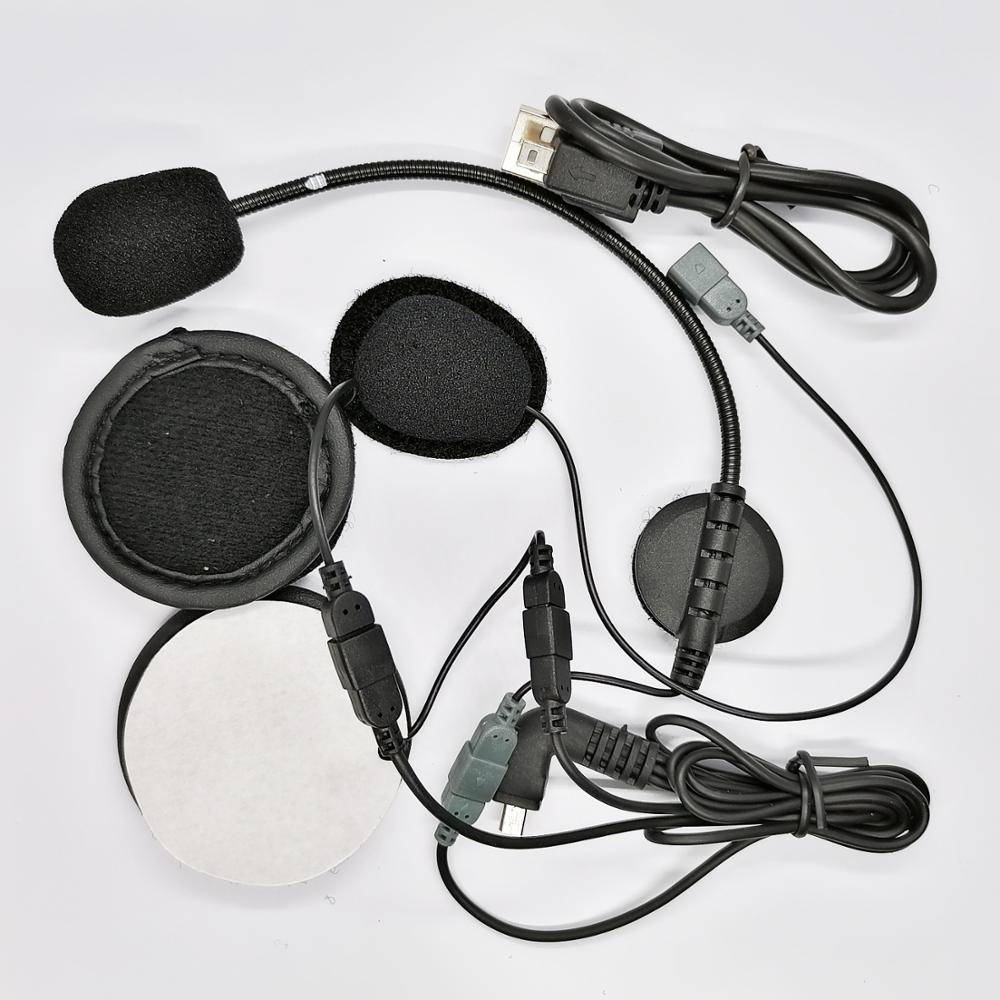 Ejeas E2 Helm Headset Kit Met Usb-oplaadkabel