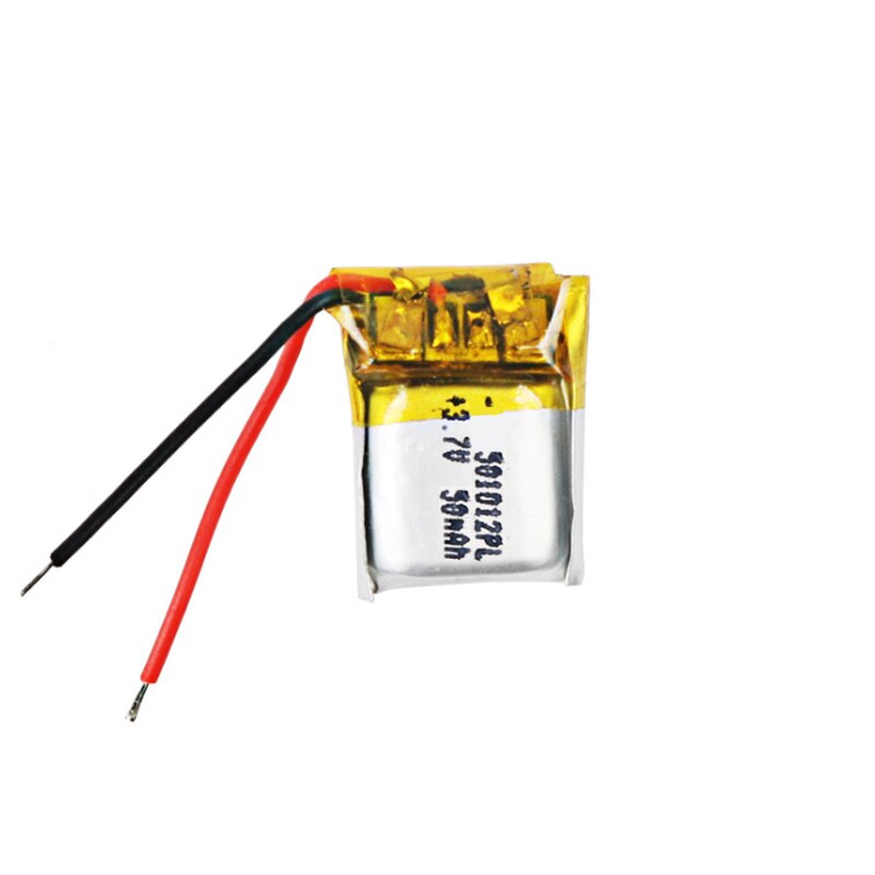 Batería de iones de polímero de litio recargable 3,7 V 50mah 501012 para MP3 MP4 auriculares bluetooth juguetes con GPS lápiz de lectura altavoz reloj inteligente