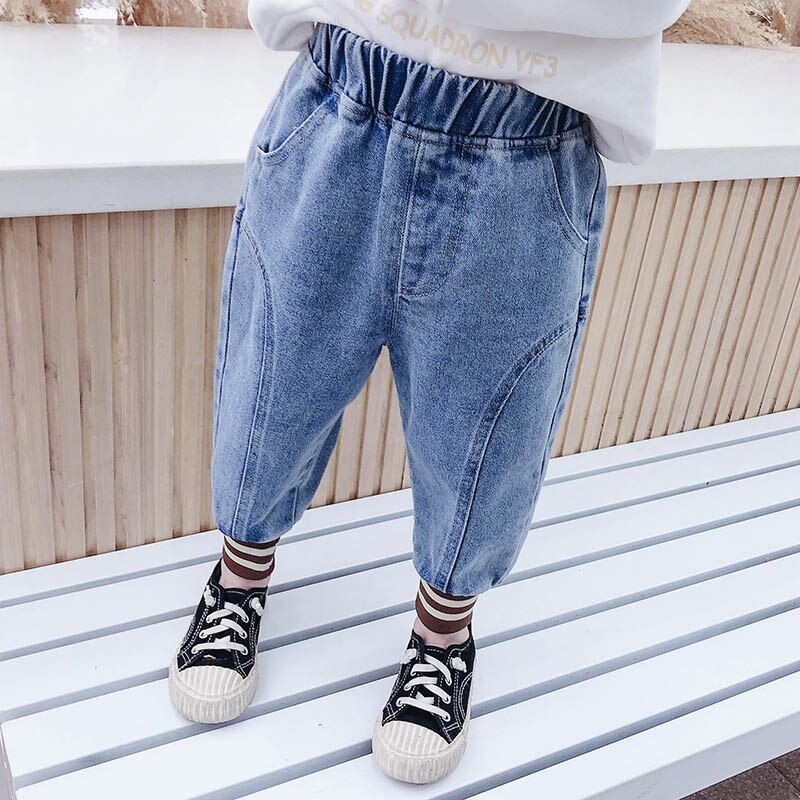 Baby Meisje Jeans Patchwork Peuter Jeans Casual Stijl Jeans Baby Girl Lente Herfst Meisjes Kleding: 2T