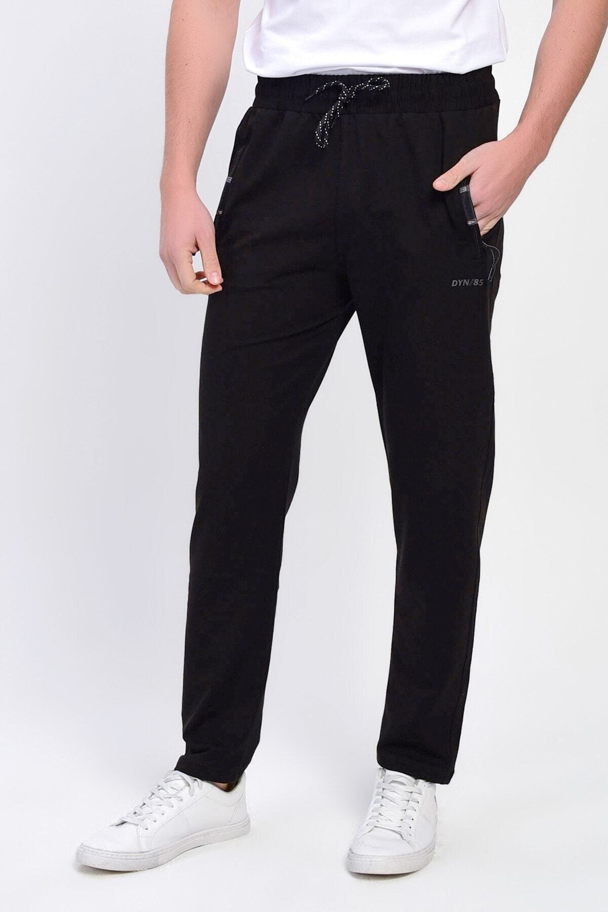 Male Black Beli Wheel Zipper Pockets Sweatpants