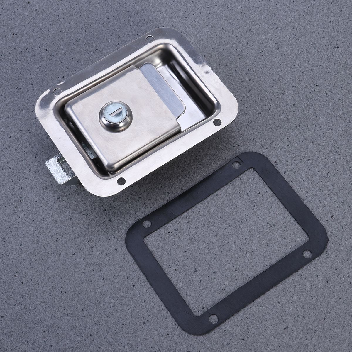 1Pcs Lock Durable Practical Universal Portable Stainless Steel Door Latch Paddle Handle Lock for Trailer Special Vehicle A30