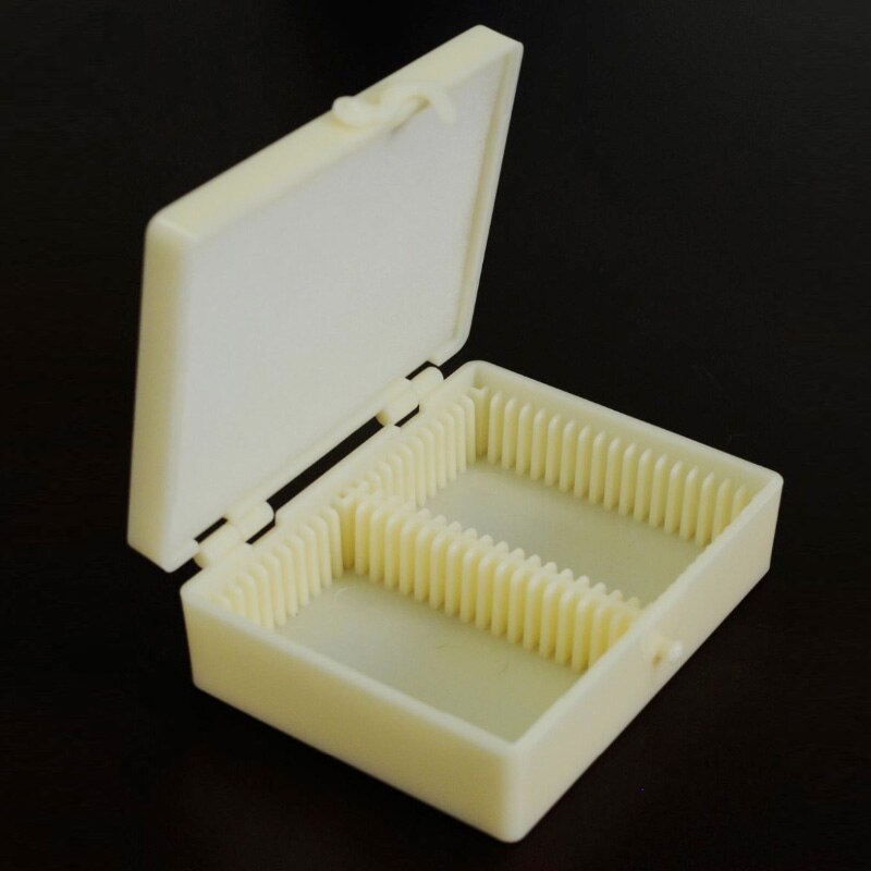 Universal Plastic Microscope Slide Box Microscopio Slides Slice Storage Case