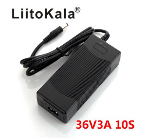 Liitokala 36V 3A Acculader Uitgang 42V 2A Charger Input 100-240 Vac Lithium Li-Ion Lader Voor 10S 36V Elektrische Fiets