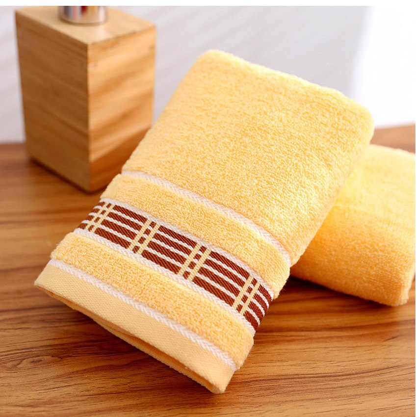 rein Baumwolle gestreift Handtuch Pro Erwachsene Vs Haushalt Bad Handtücher schnell-Trocknen Sanft waschen Gesicht Handtuch hoch Absorption Havlu: Gelb