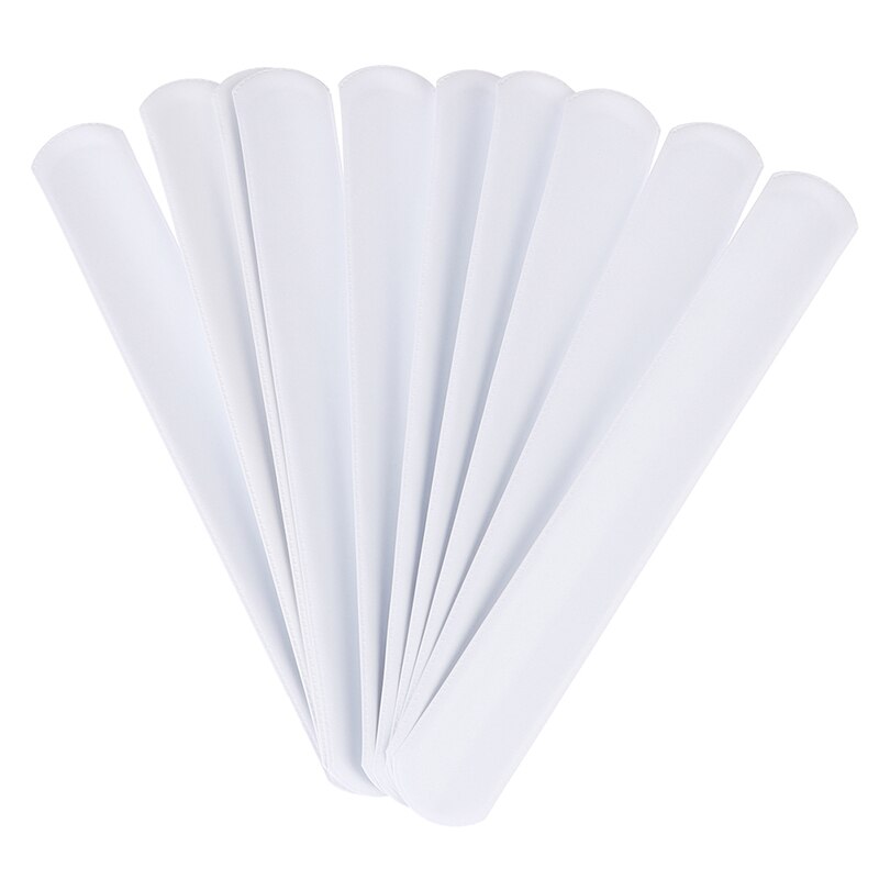 10 pezzi FAI DA TE in Bianco Braccialetti schiaffo Regali Del Partito Giocattoli per I Bambini Pittura graffiti