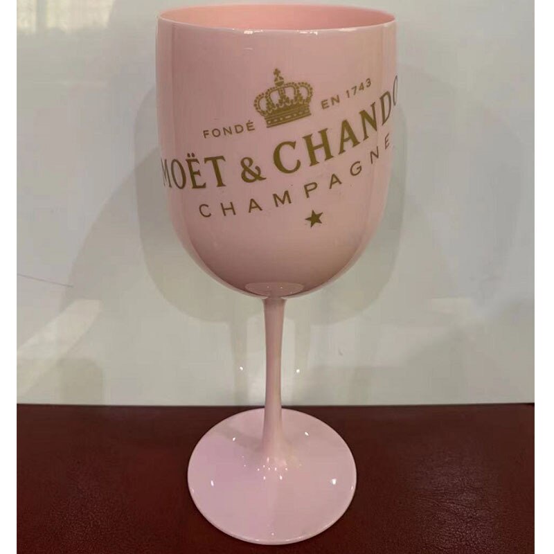 Copa de plástico para vino de 480ml, copa de cóctel, copas de champán blancas, flautas de 8CM: pink