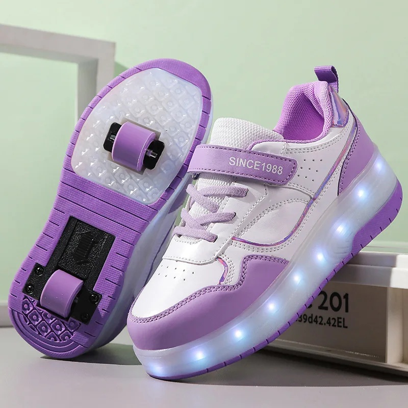 Otoño/Invierno, nuevos patines de cuatro ruedas de alto valor estético para hombres, mujeres, niños, estudiantes en el campus con cuatro ruedas: YELLOW / 36