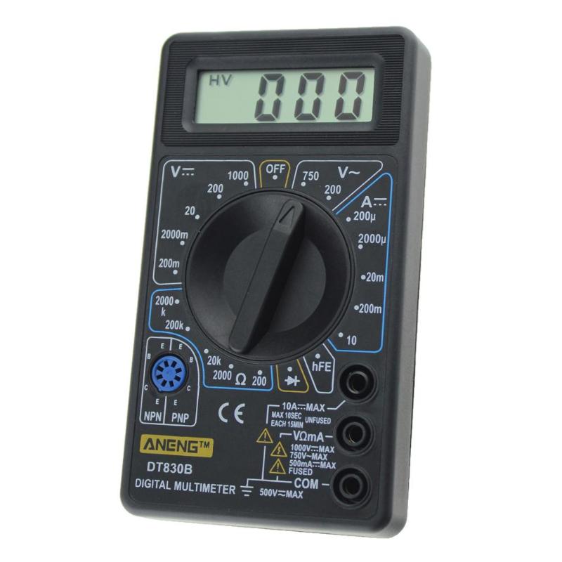 ANENG DT830B AC/DC LCD Digital Multimeter 750/1000V Voltmeter Ammeter Ohm Tester High Safety Handheld Meter Digital Multimeter
