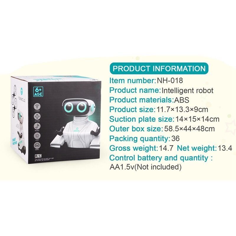 RC robot macchina 2.4GHz telecomando robot giocattolo per bambini con occhi brillanti danza sposta regalo per bambini ragazzi ragazze età 6