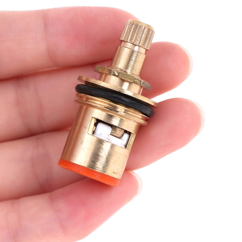 1/2" Replacement Copper Ceramic Disc Tap Valve Quarter Turn Cartridges Gland Insert 20 Teeth Bathroom Faucet Accessory