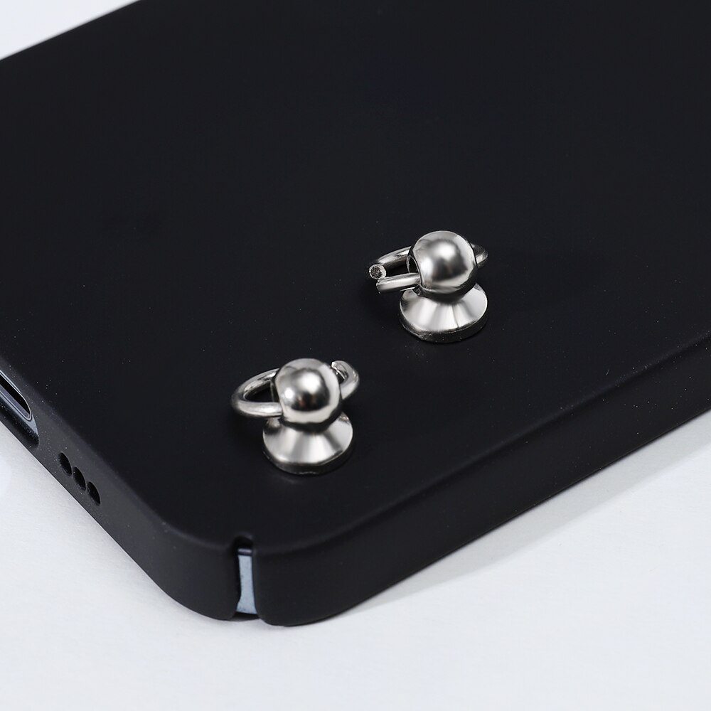 10 sztuk metalowa kula Post z O Ring szpilki nity gwoździowkręt powrót okrągłe głowy Spot kolce skóra Craft telefon dekoracyjna obudowa akcesoria