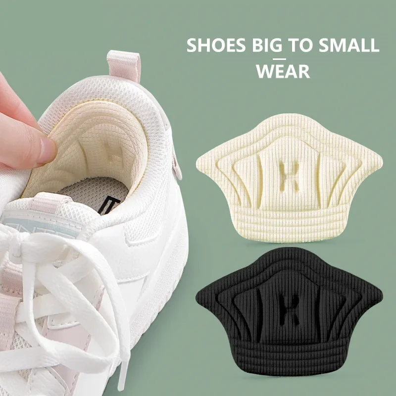 10 Stück Fußpolster für Schuhe, Fersenpolster für Sportschuhe, Größenreduzierer, Füllmaterial, Fersenschutz-Aufkleber, Schuhpolster