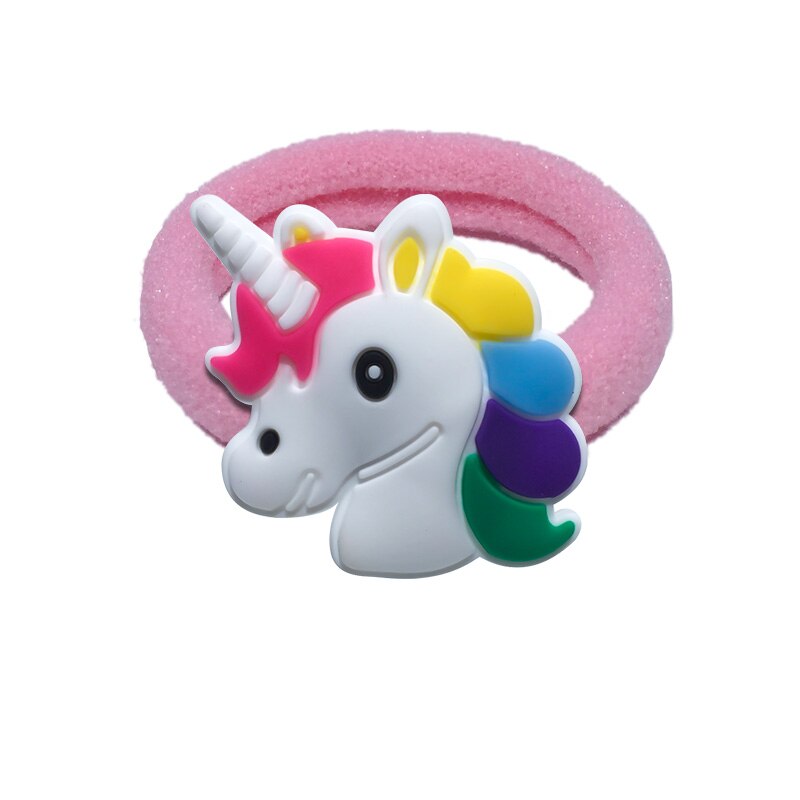 Diademas de dibujos de unicornios para niña, diadema elástica, accesorios para el cabello, goma para el pelo, para niños, 1 ud.: 3710-02