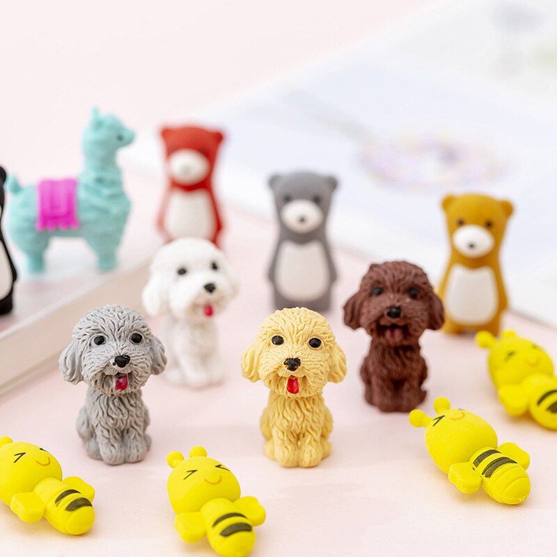 Cartoon Dier Gum Alpaca Beer Bee Hond Gum Kids Gum Als School Prijs