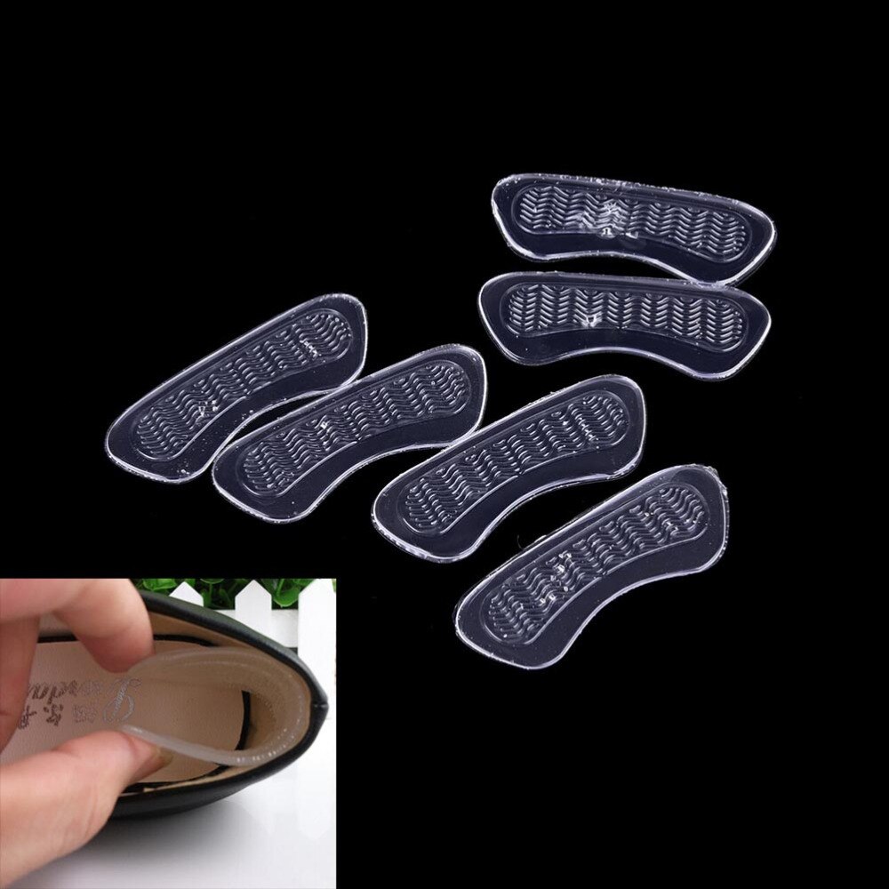 1 Paar Onzichtbare Silicagel Anti-Slip Hoge Hak Kussens Massage Care Gel Hak Terug Liner Schoenen Siliconen Inlegzolen