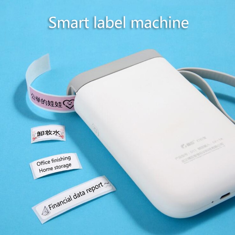 Label Printer D11 Mini Smart Label Maker BT Thermal Label Printer Machine Fast Printing Home Use Office Printer