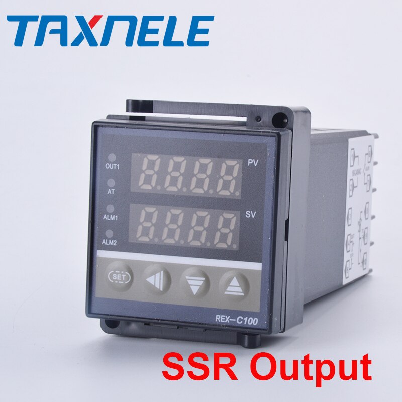 Regolatore di temperatura digitale PID REX-C100 REX C100 termostato + 40DA relè SSR + K termocoppia 1m sonda RKC