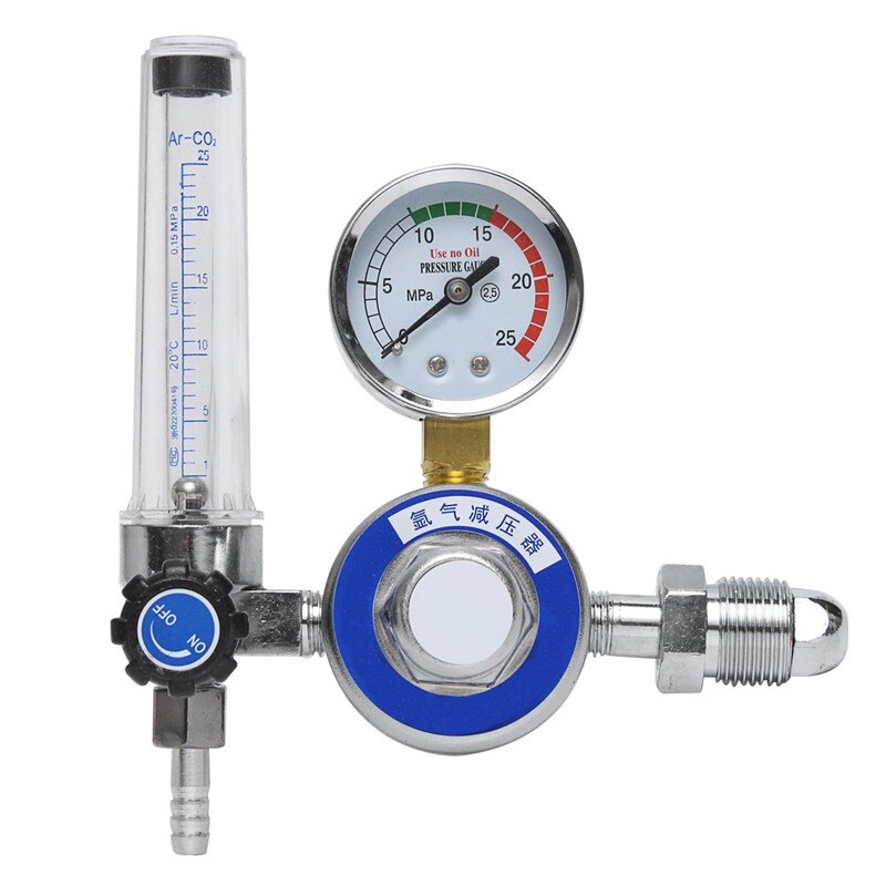 AR Reducer Pressure Gas Flowmeter 15mpa Argon CO2 Pressure Gas Flow Meter Regulator Welding Gauge