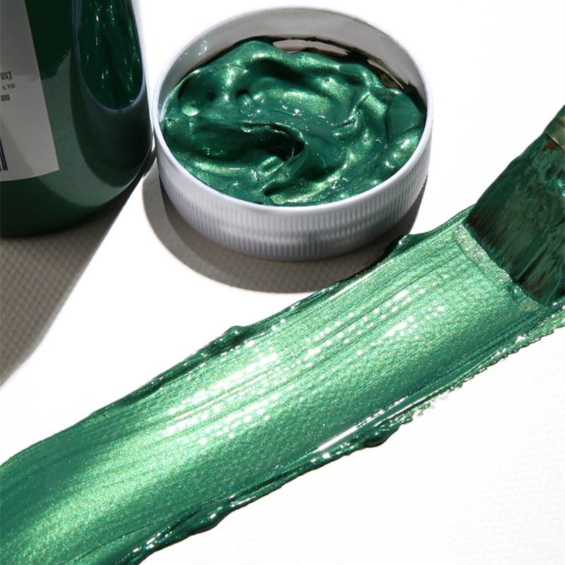 Metallic Acrylic Paint Silver Gold DIY Hand Painted Wall Painting Shoes Stone Statue Waterproof and Fading Graffiti Paint