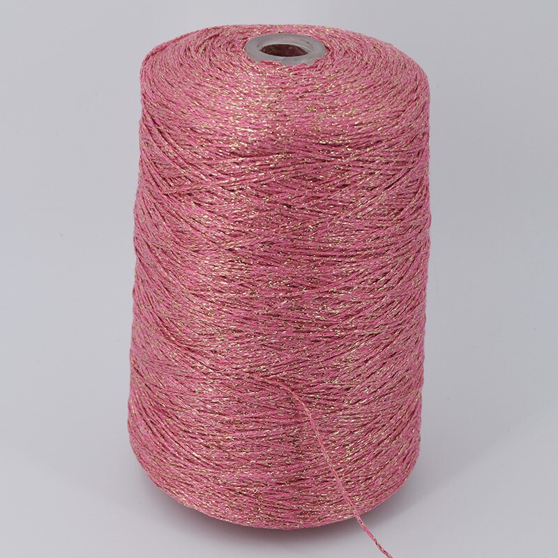 500g hæklet garn til hækling håndstrikketråd metalliseret garn nål gør-det-selv håndlavet tilbehør vævet hattetaske: 05