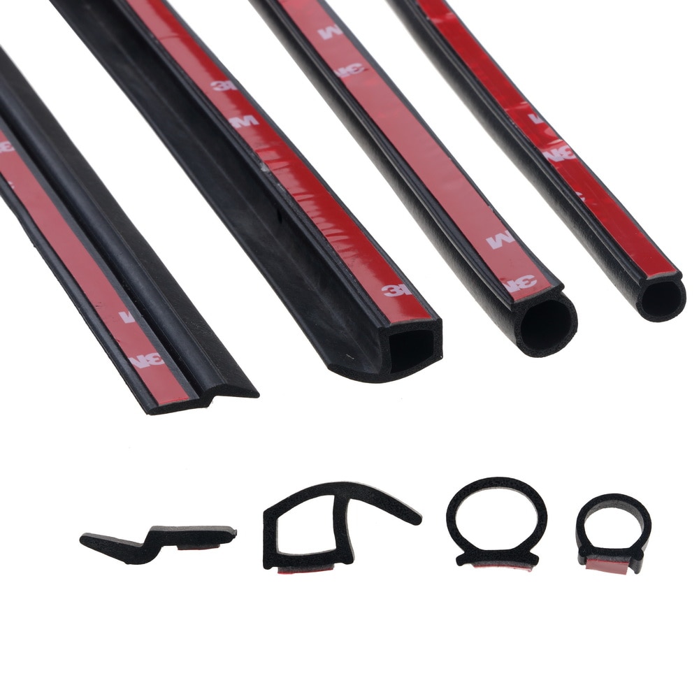 Auto Deur Afdichting Strip 2 Meter D Z B Vorm P Type Epdm Noiseproof Anti-stof Watorproof Auto Rubber afdichting Sticker 4 Keuze