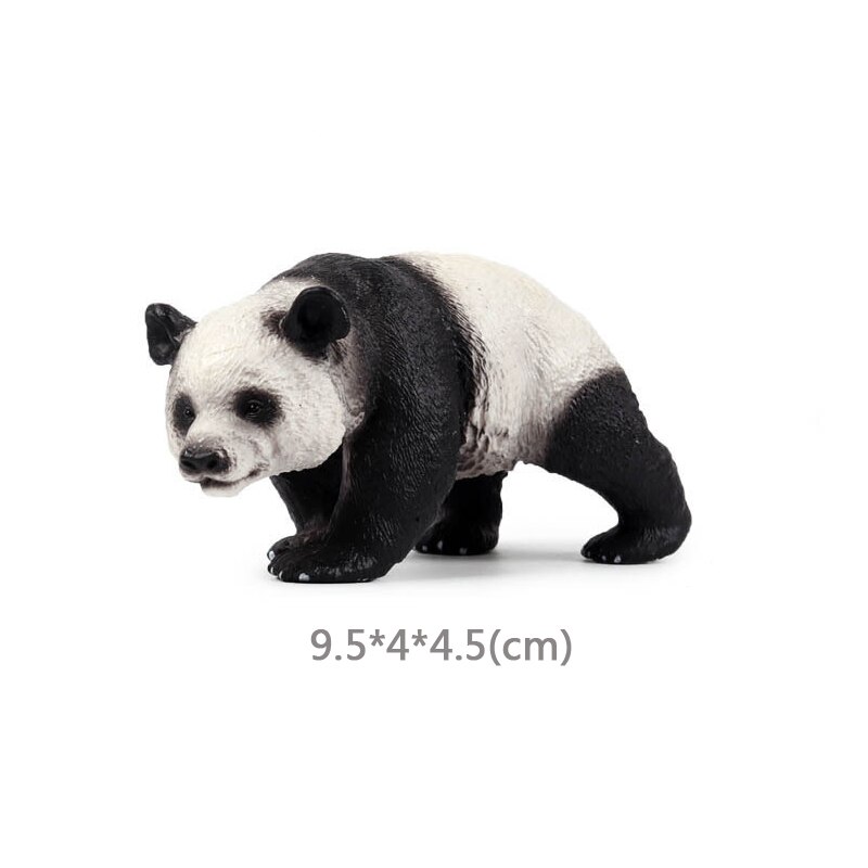 Wild Jungle Zoo Animal Model Malayan Tapir Anteater Koala Pangolin PVC Collection Model Action Figure Kid Educational Toys: Panda