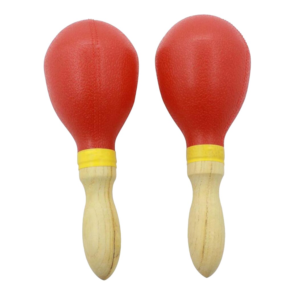 Juego de Maracas de madera de percusión de 2 manos, con sonido brillante y excelente instrumento Musical