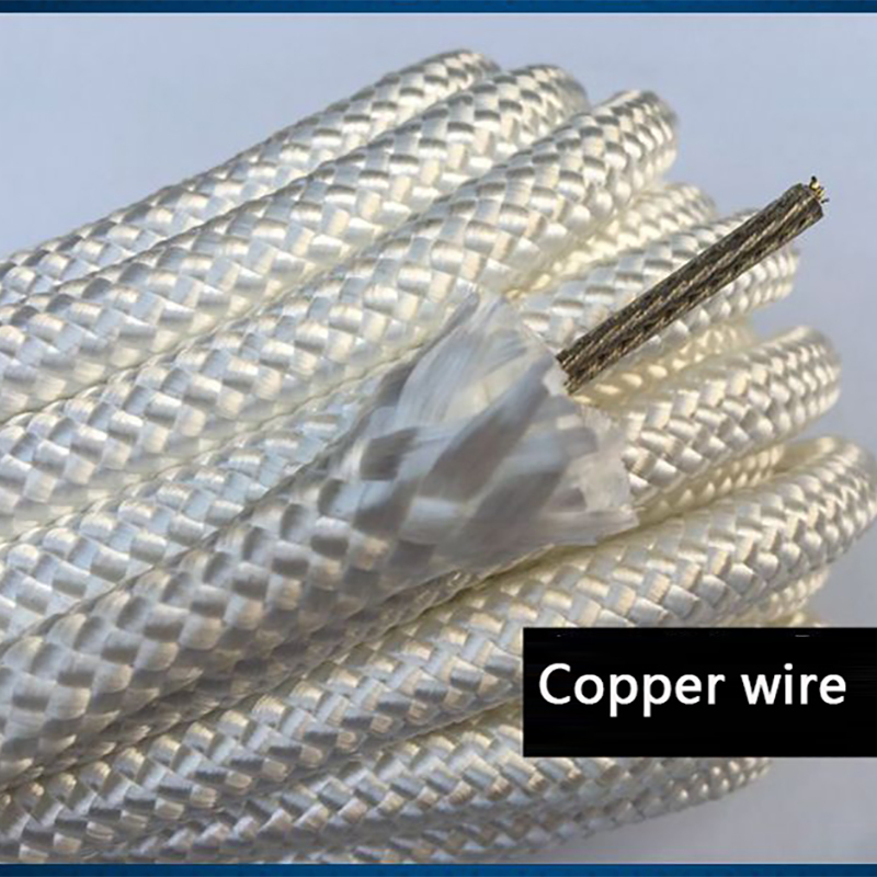 Steel core Fire double Hook Outdoor Fire resistant Descent Escape 20M Fire Safety Rope Household Escape Climbing Safety Rope