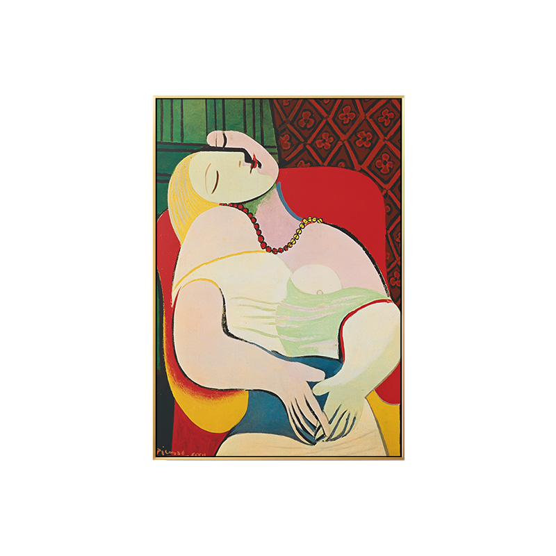 Picasso rêve femme abstraite toile peinture Art mur photos pour salon décor à la maison affiches et impressions HD Style nordique: 50x80cm