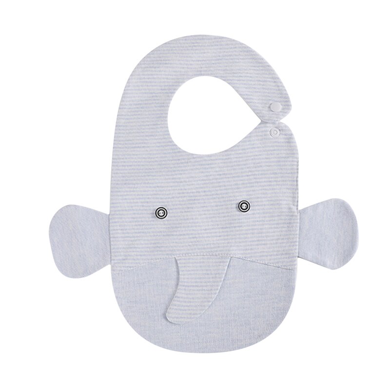 Cute Elephant Apron Cotton Baby Bibs Girls Boys Bibs Saliva Towel Burp Cloths Children Clothing Product Towel Bandanas: light blue
