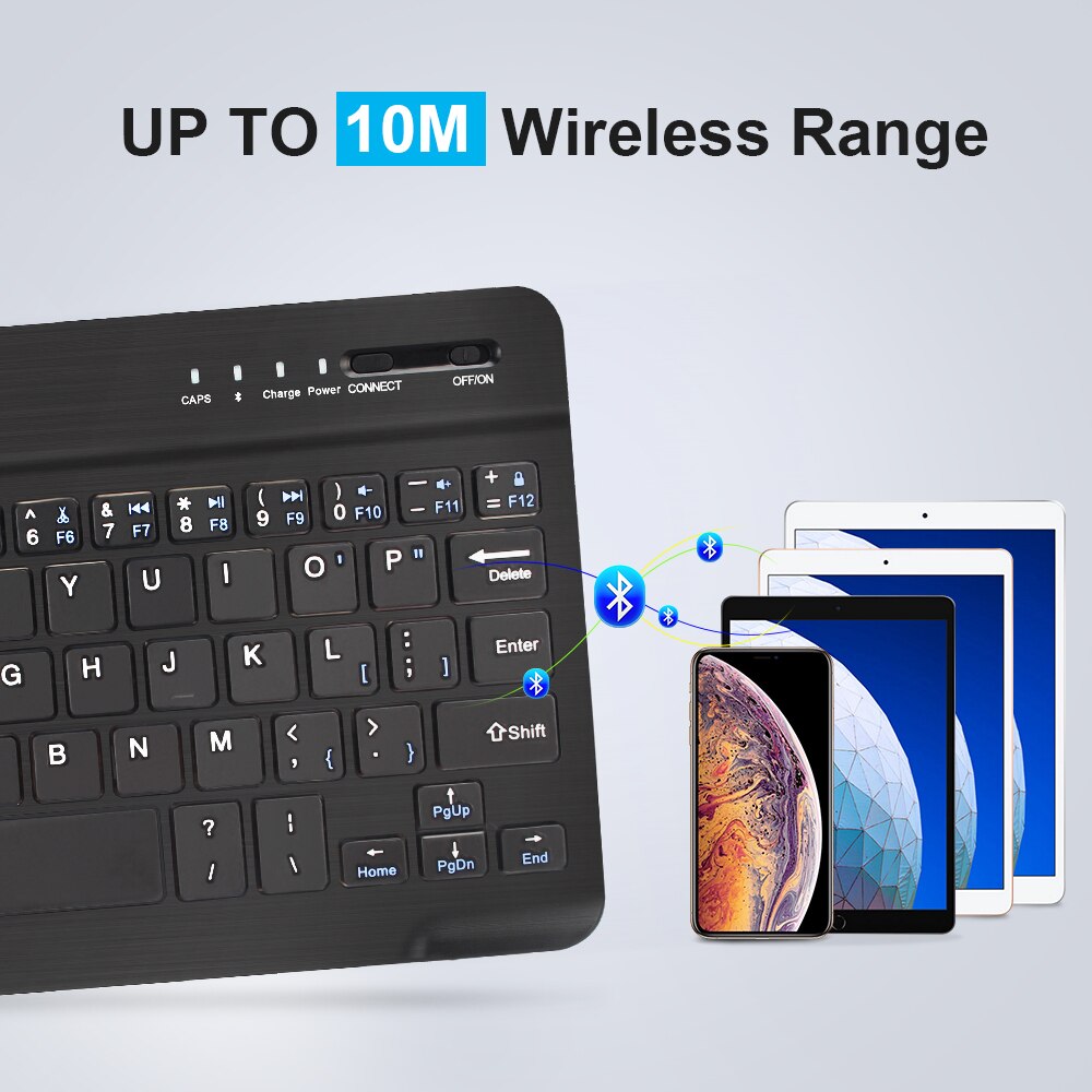 Clavier Bluetooth Souris Pour Huawei MediaPad T3 T5 M2 M3 Lite 8.0 T10 T10S 10.1 M3 8.4 M5 M6 8.4 Matepad 10.4 Pro 10.8» Tablette