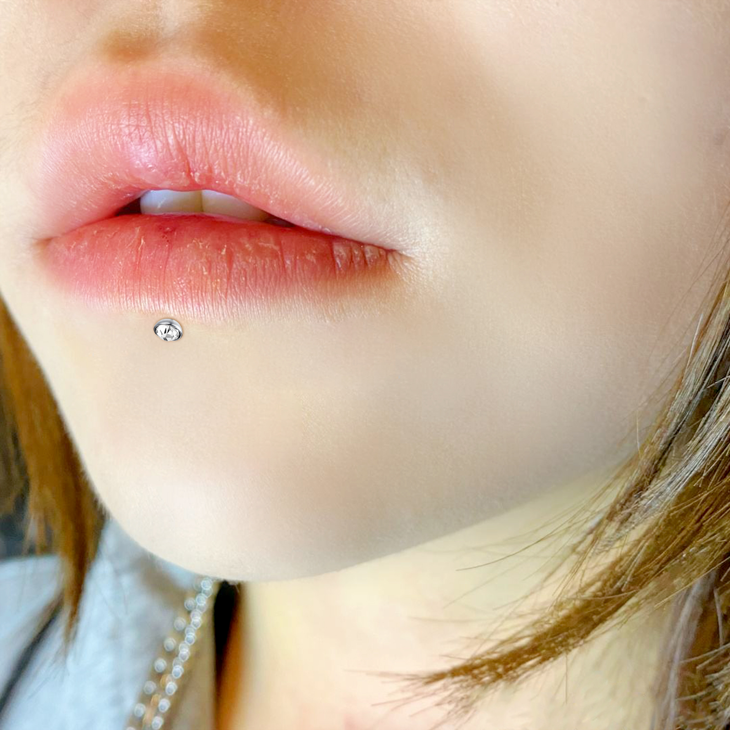 10 stks/partij 16G Rvs Lip Studs Tragus Oorbellen Helix Labret Lip Bar Ringen Stud Kraakbeen Monroe Piercings Sieraden 6/8mm
