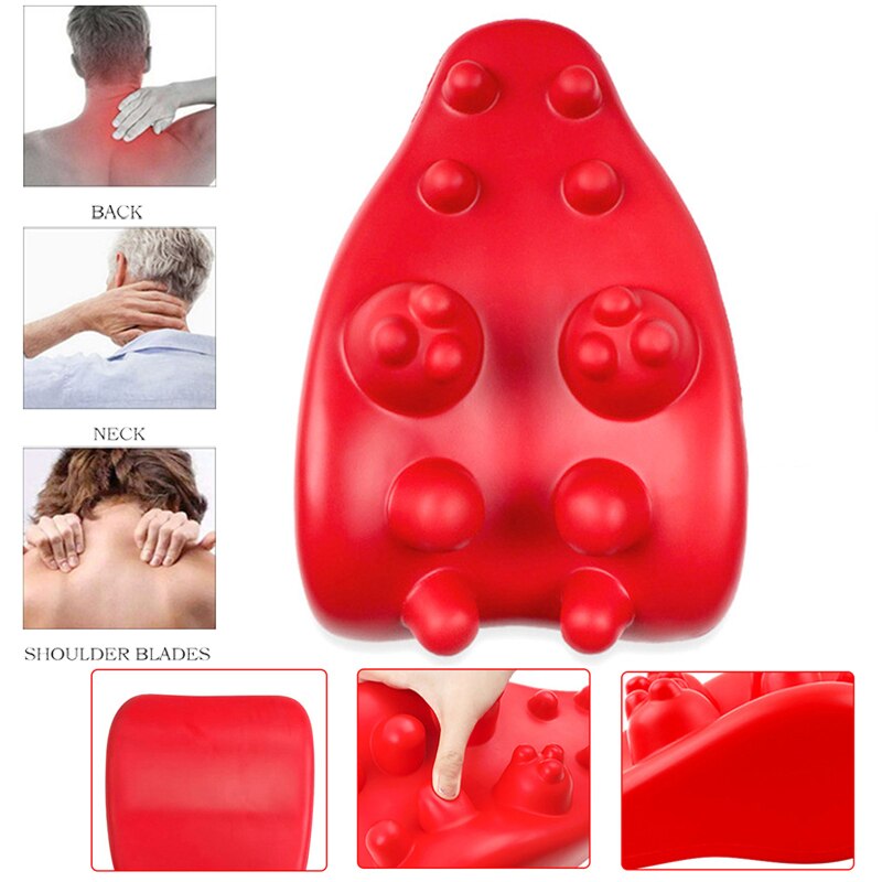 Neck Support Tension Reliever Neck Shoulder Relaxer Red Releases Muscle Tension Relieves Tightness Soreness Theraputic