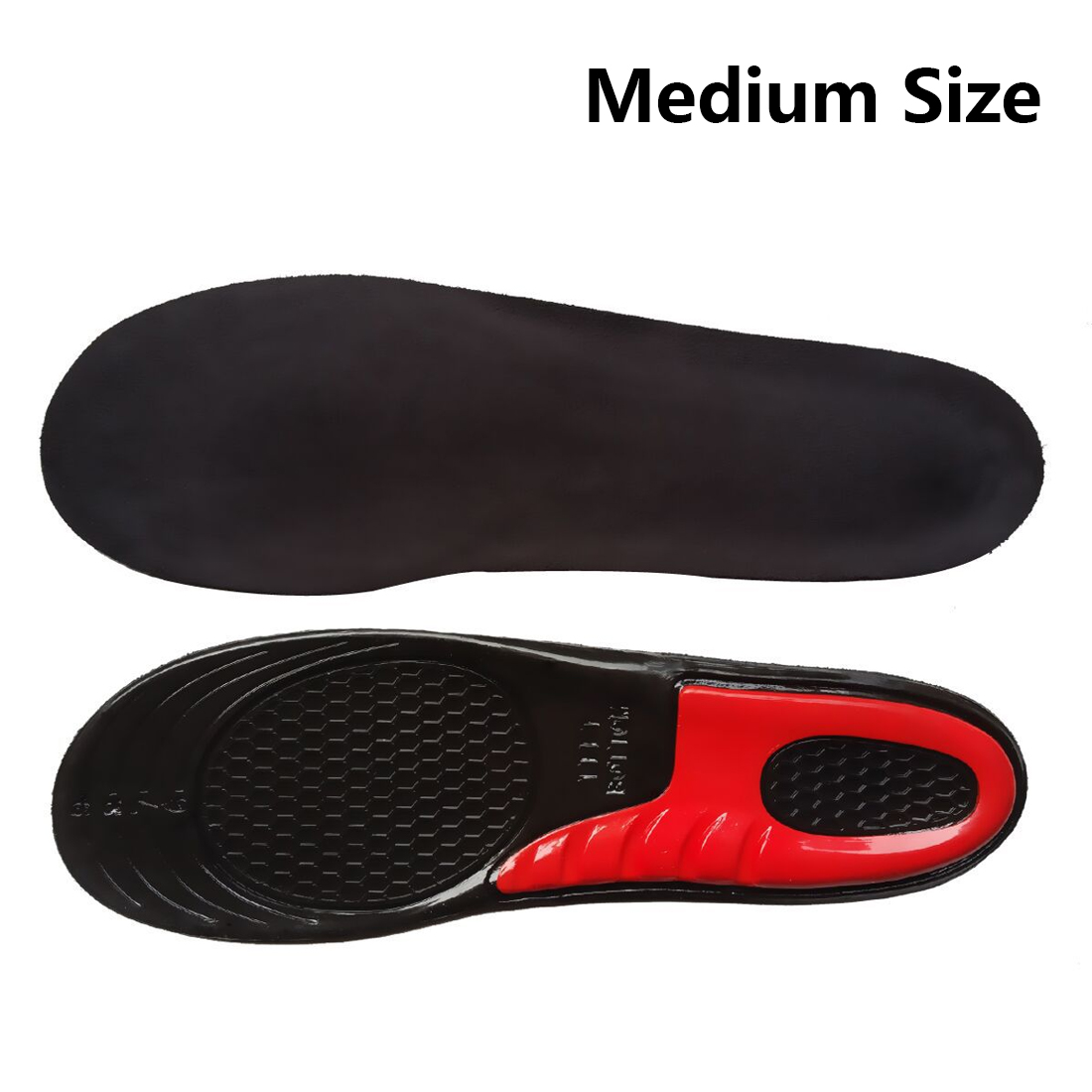 Skoputer ortotisk buestøtte masserende silikon anti-skli gel myk sportssko innleggssålepute for menn kvinner innleggspute 1 par