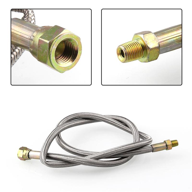 1 Set Oil Inlet Feed Line Fitting Assembly Kit Turbocharger Adapter Inlet Line Feed Line Outlet Line For Auto Vehicle Car