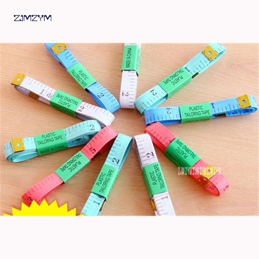 Best Body Measuring Ruler Sewing Tailor Tape Measure Soft 1.5M*1.1CM Sewing Ruler Meter Sewing Measuring Tape Random Color