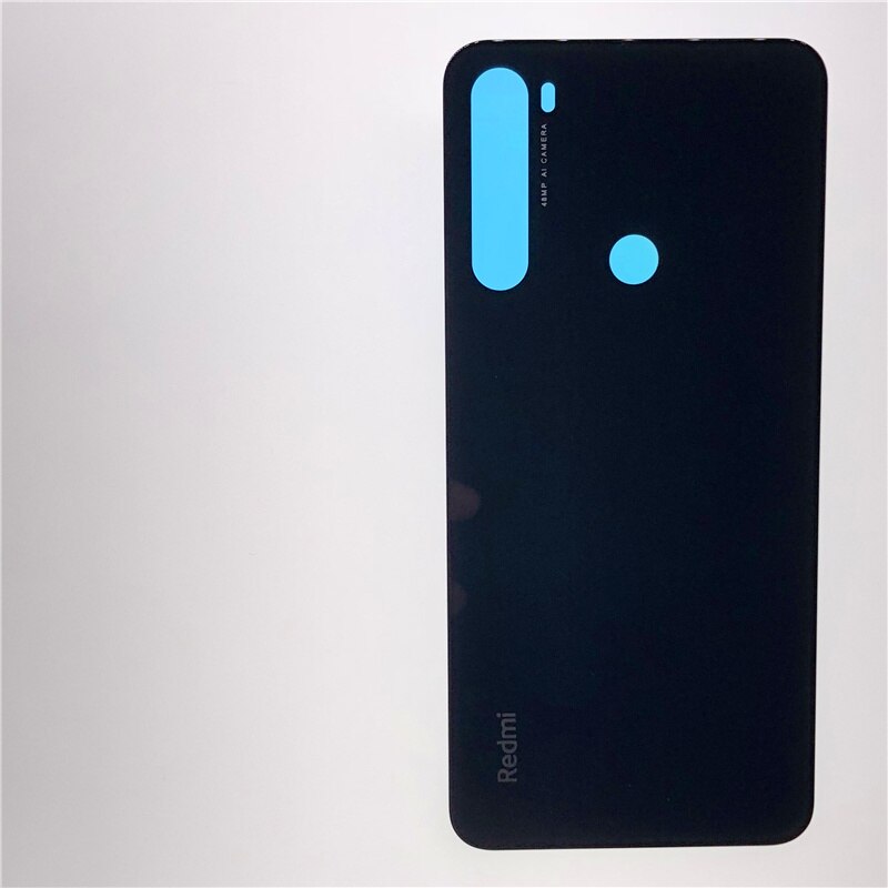 Funda de batería para Xiaomi Redmi Note 8 / Note 8 Pro, carcasa trasera para puerta trasera, Panel de vidrio, reemplazo de batería: Note 8 Black