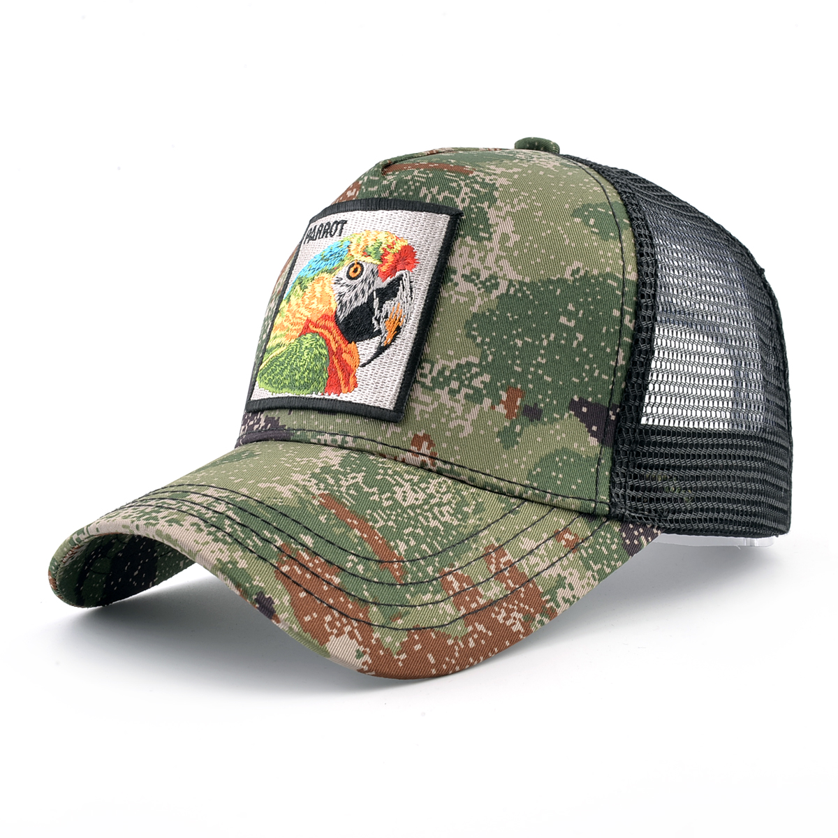 Czapki z daszkiem orzeł haft czapki hip-hopowe mężczyźni Snapback oddychająca siateczka kości moda Streetwear czapka typu Trucker kobiety: Pomarańczowy