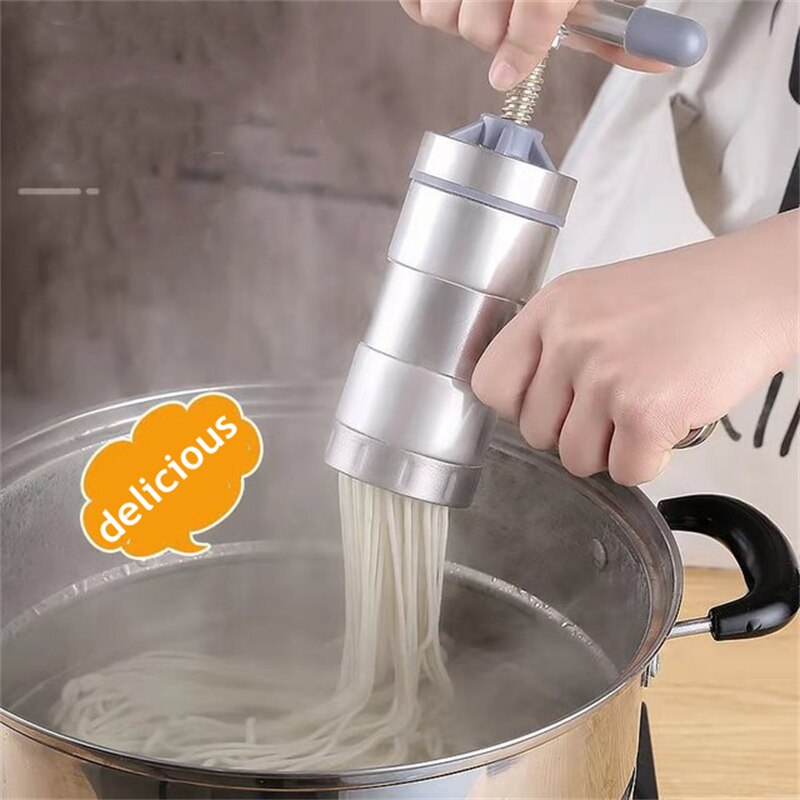Spaghetti Kitchen Utensils Stainless Steel Household Small Manual Pasta Machine Hand Pressure Noodle Press Noodle Machine