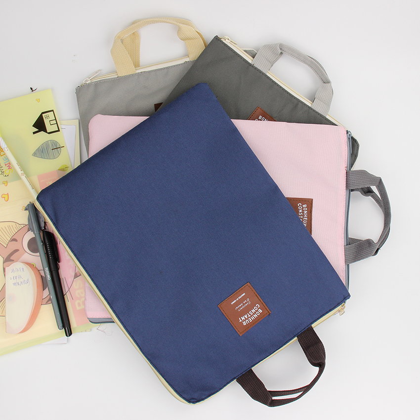 A4 Oxford File Folder Bag Men Portable Office Supplies Organizer Bags Casual Ladies Tote Office School Document Supplies