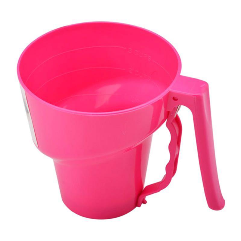 1Stck Trichter-geformt Mehl Sieb Puderzucker Sieb Große Kapazität Manuelle Sieb Tasse Küche Gebäck Backen Gerät Gute