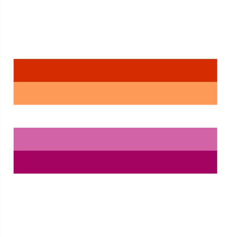 90*150cm lgbt solnedgang lesbisk flagg: En
