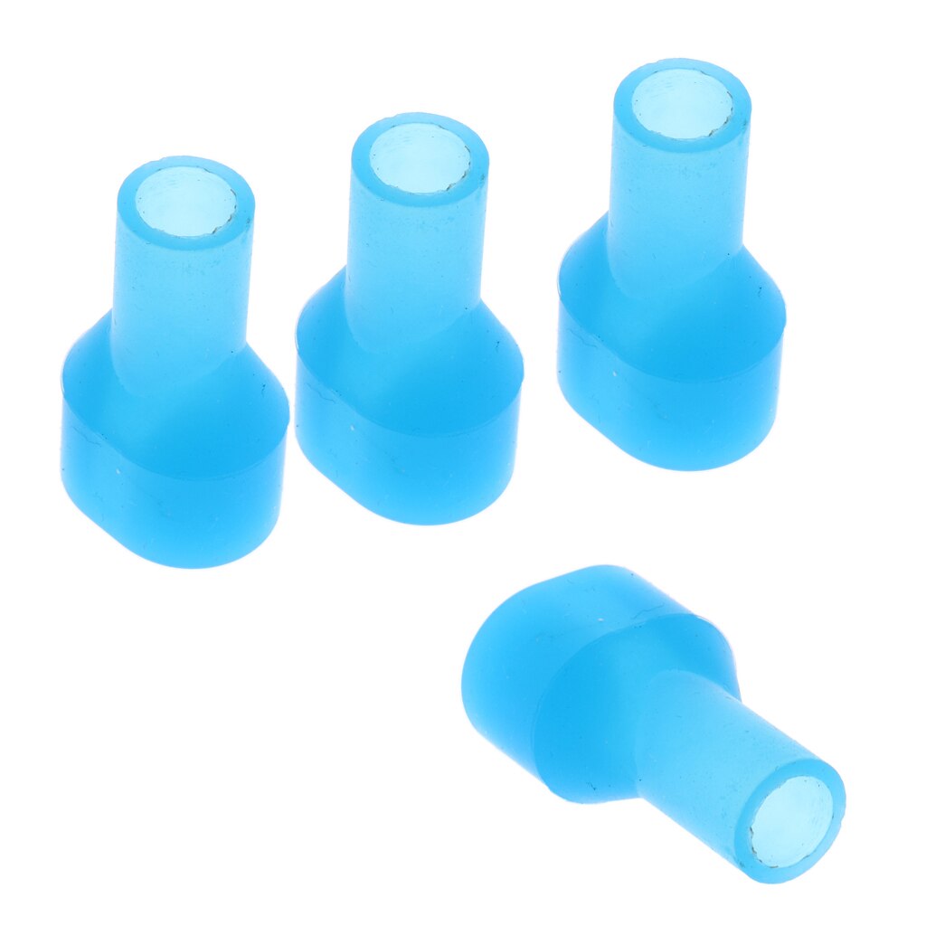 4pcs Drink Tube Bite Valve Mouthpiece for Outdoor Sports Backpack Hydration Pack Water Bladder Blue/ Black