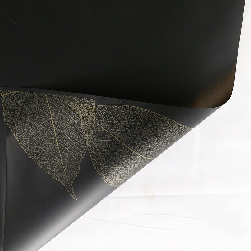 5PCS/Pack Leaf Mist Scrapbook Paper DIY Card Envelope Origami Craft Paper Flower Wrapping Box Decoration Packaging Supplies: Black